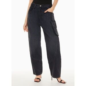 Agolde cass baggy cargo jeans black